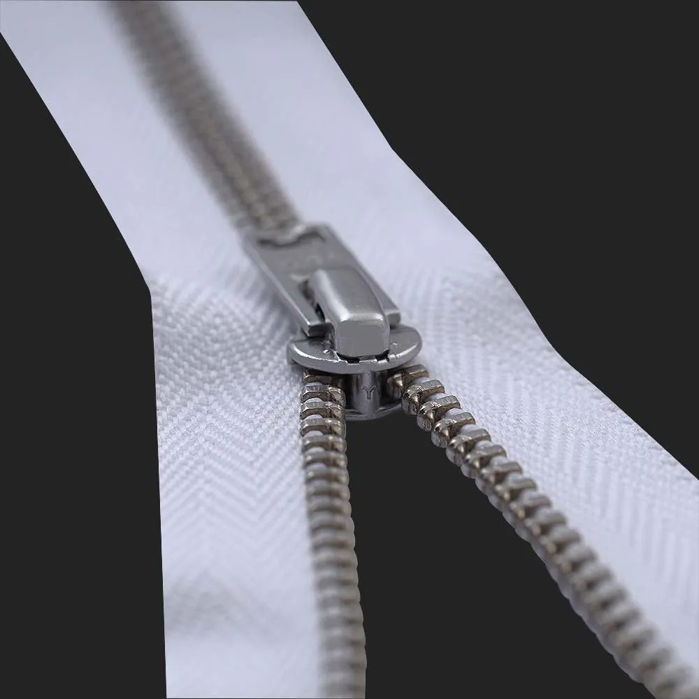 YKK- #5 Gold & Silver Teeth YKK Metal Zipper