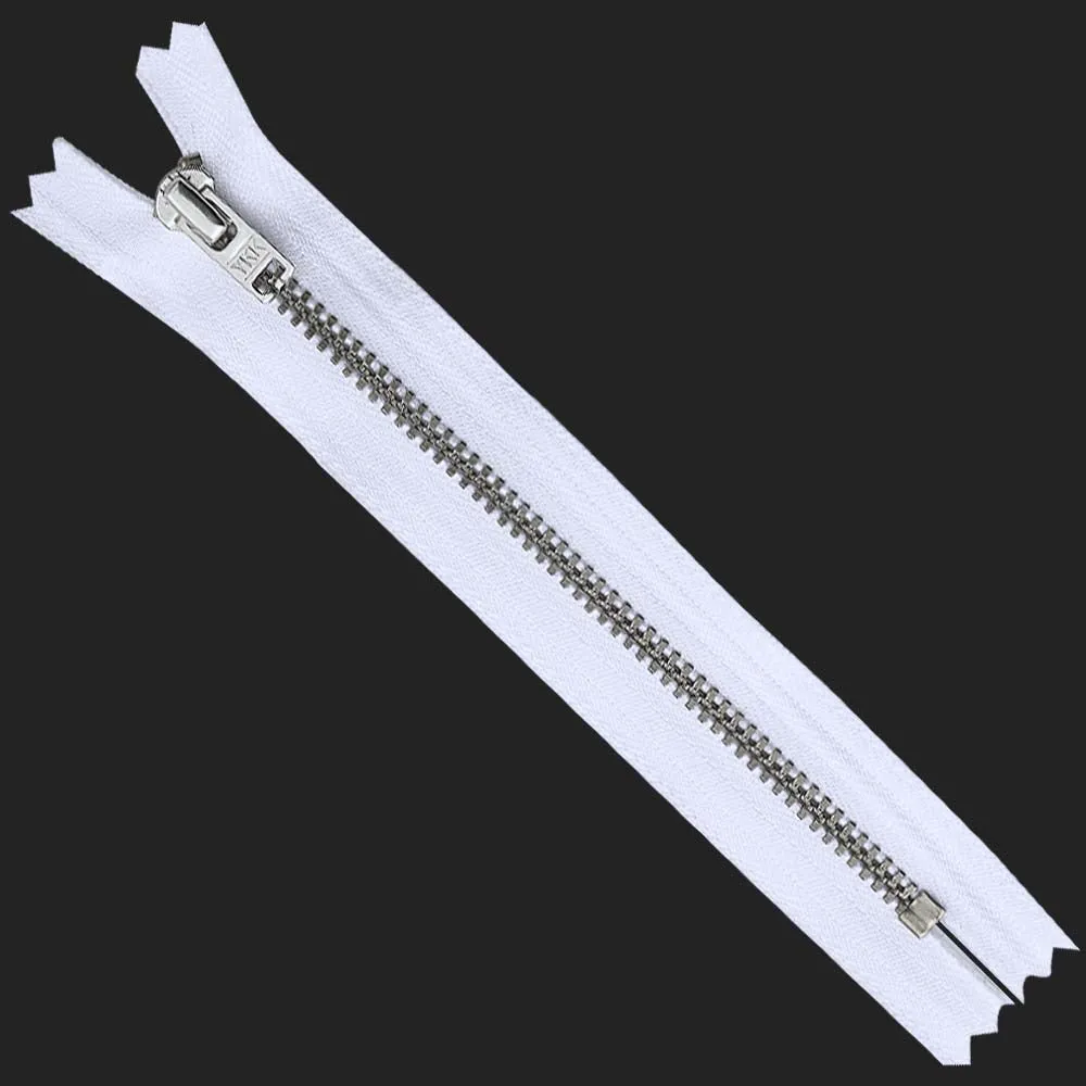 YKK- #5 Gold & Silver Teeth YKK Metal Zipper
