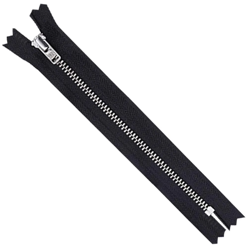 YKK- #5 Gold & Silver Teeth YKK Metal Zipper
