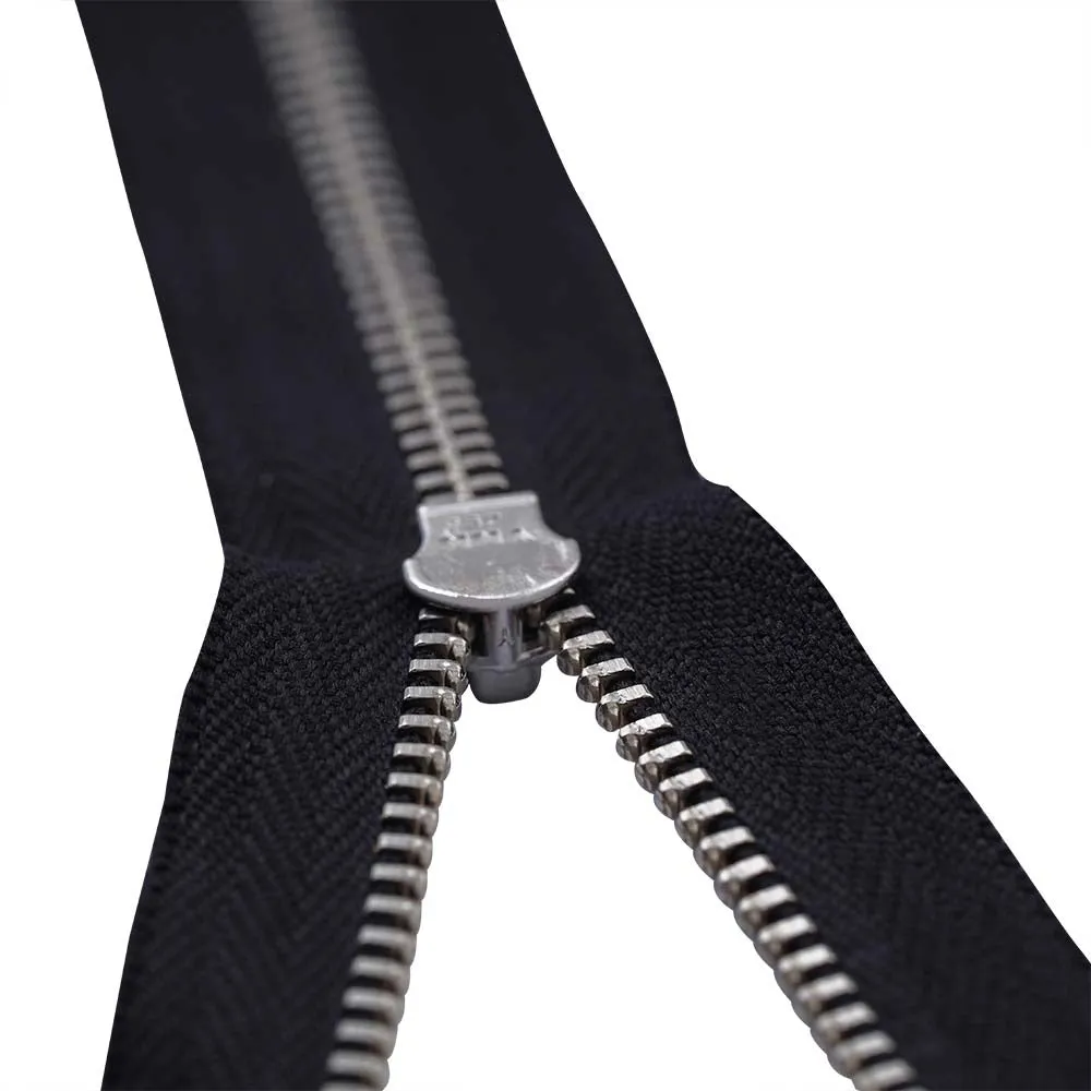 YKK- #5 Gold & Silver Teeth YKK Metal Zipper