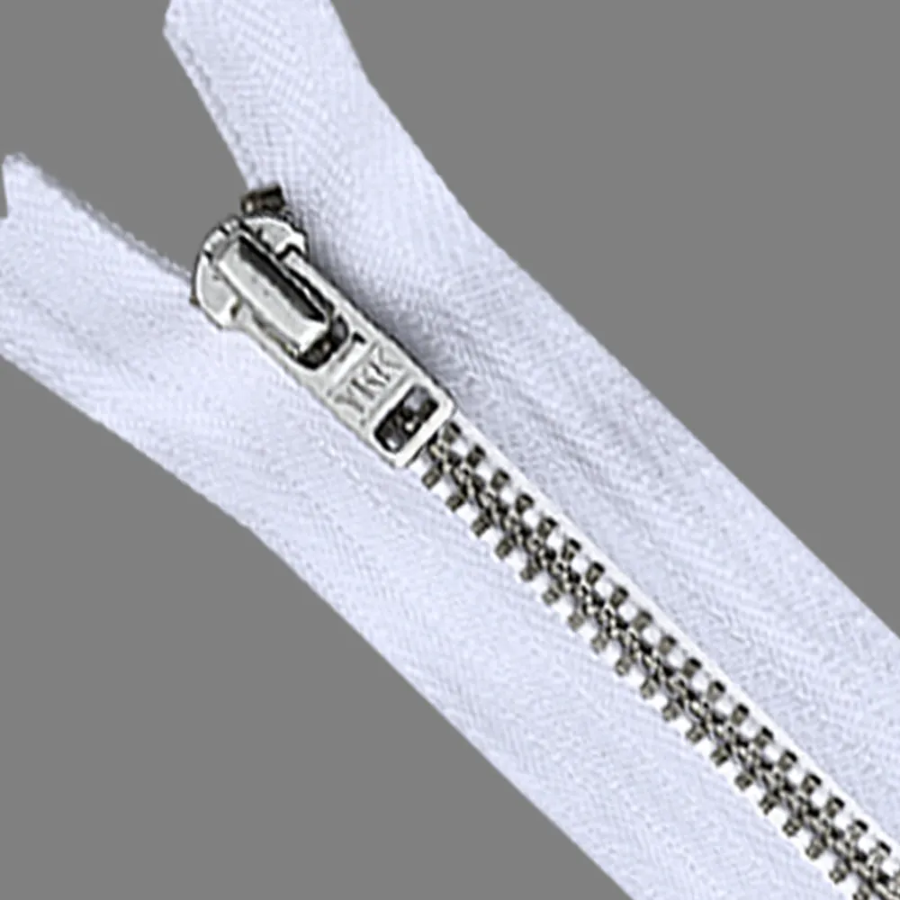 YKK- #5 Gold & Silver Teeth YKK Metal Zipper