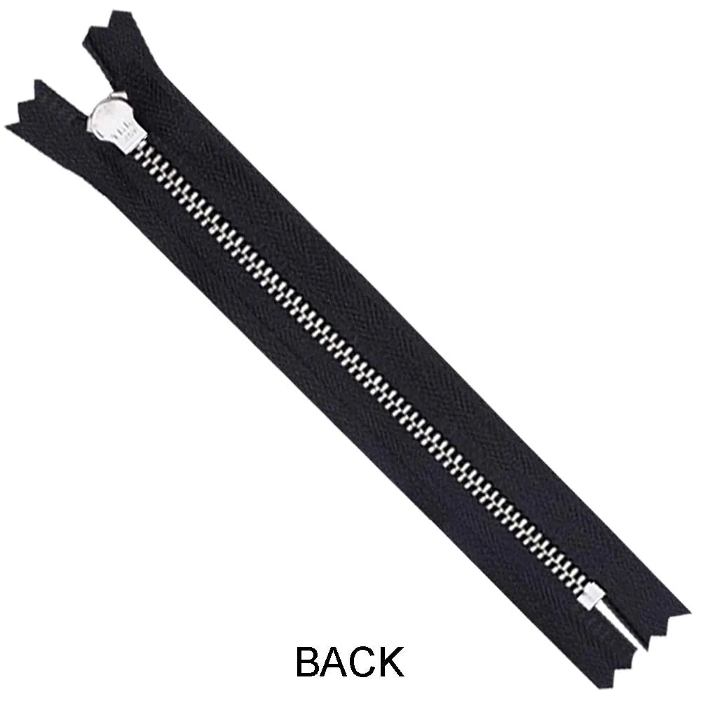 YKK- #5 Gold & Silver Teeth YKK Metal Zipper