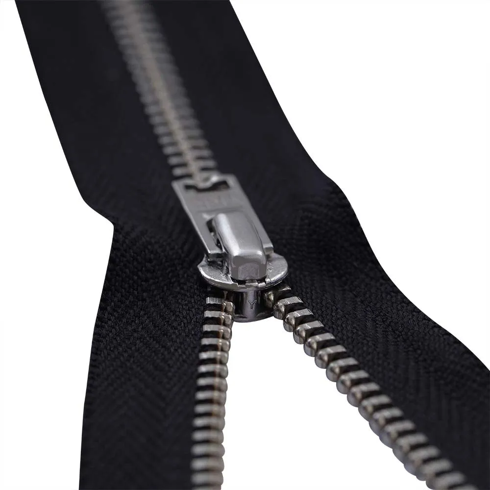 YKK- #5 Gold & Silver Teeth YKK Metal Zipper