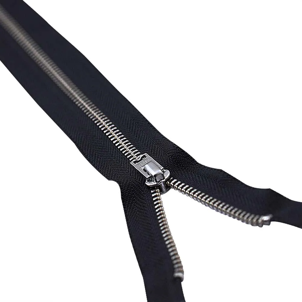 YKK- #5 Gold & Silver Teeth YKK Metal Zipper
