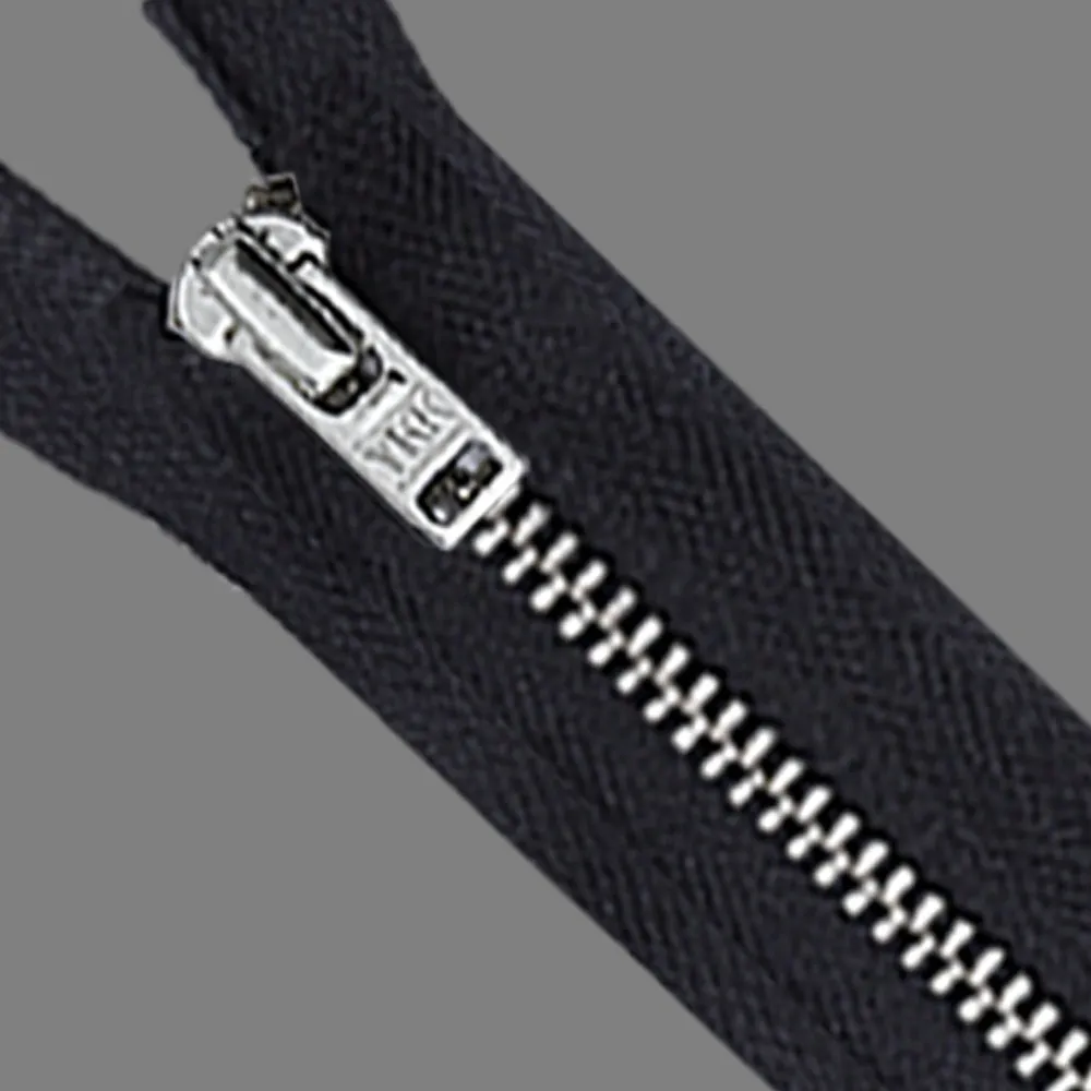 YKK- #5 Gold & Silver Teeth YKK Metal Zipper
